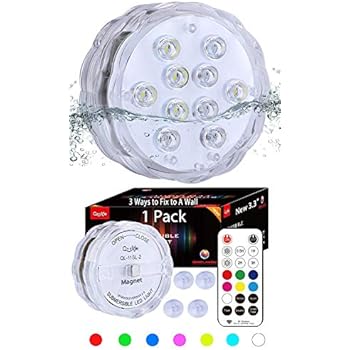 Qoolife Magnetic Colorful Waterproof Light - 3.3