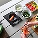 Vellepro Electronic Kitchen Scale with 4 Units,Large LCD Display, Auto Off,Tare Function,Multifunction Food Scale with Water-Resistant Tempered Glass Surface,Touch Sensitive Button(Batteries Included)