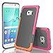 Galaxy S6 Edge Case, TILL(TM) Ultra Slim 3 Color Hybrid Impact Anti-slip Shockproof Soft TPU Hard PC Bumper Extra Front Raised Lip Case Cover for Samsung Galaxy S6 Edge S VI Edge G925 [Gray]