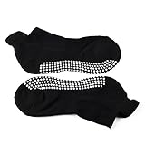 BestSocks Non Slip Yoga Pilates Barre Socks with Silicone Strong Grips and Jump Socks, Medium