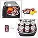 Dual Compartment Insulated lunch Bag, Double Deck Reusable Insulated Lunch Tote Bag for Adult with Removable Divider for Work,Office,School,Picnic,Camping(6 Cans)