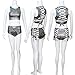 Womenâ€s Rave Crop Criss Cross Top & Booty Metallic Silver Rave Outfit