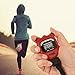 Marathon Adanac 3000 Digital Stopwatch Timer, Red - High Precision Accuracy to 1/100th Seconds - Water, Dust & Shock Resistant - 46” Lanyard Included