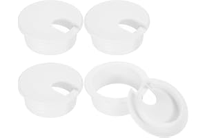 uxcell Cable Hole Cover, 4Pcs 38mm/1-1/2inch ABS Desk Cable Wire Cord Grommet Hole Cover for Office Computer Desk Wire Organi