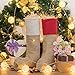 favide 16 Inches Christmas Burlap Stockings Xmas Fireplace Hanging Stockings for Christmas Decoration DIY, Pack of 6 （Red, Green, White）