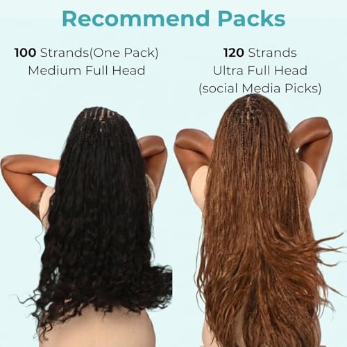 Lvnatu Feather Crochet Human Hair Burmese Curly for Miracle Knots Boho Braids Black Women Pre Looped Reusable 100% Remy Human Hair Lightweight Pre Separated Invisible Strings 100 Strands 120g 20 Inch