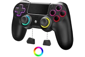 ZFY Wireless Controller for P4, Wireless Remote Gamepad with/Dual Vibration/6-Axis Motion Sensor/Audio Function,1000mAh, Game