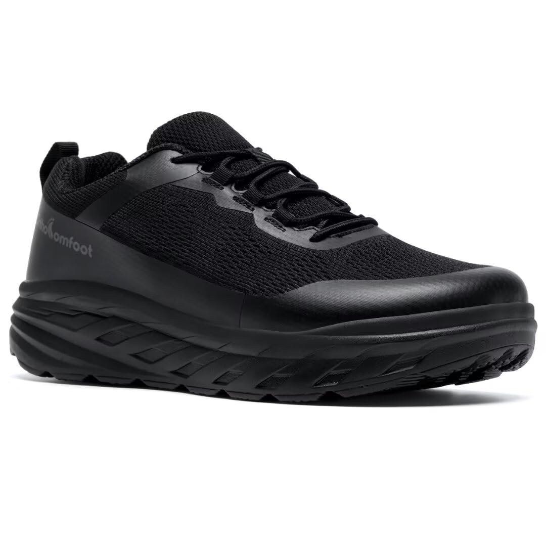 Photo 1 of Men's Orthopedic Diabetic Extra Wide Walking Shoes: Fit Arch Support Orthotic Bunions Recovery Driving Sneakers, Comfort Plantar Fasciitis Neuropathy Ankle Pain Relief Tennis Shoes Black Size 11
