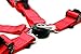 Racing Style Harness For Powersports - PAIR (Red)