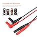 Meterk 5 in 1 Electronic Test Leads Kit, Digital Multimeter Leads with Alligator Clips, Test Extension, Test Probe, Plunger Mini-hooks Replaceable Test Meter