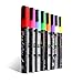 Atalanta® Color Liquid Chalk Marker Pens-8 Packs Premium Quality Bright Neon Pens with Unique Reversible Tip, Safe for Kids, Teachers, Fall Designs, Stencil Use, Artist, Crafters