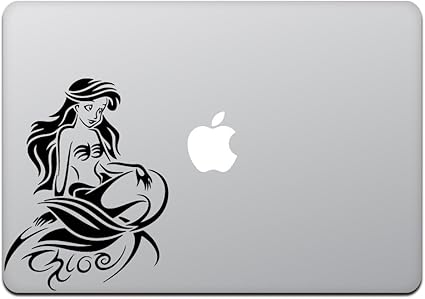 Amazon カインドストア Macbook Air Pro 11 13インチ マックブック ステッカー シール リトル マーメイド 人魚姫 ブラック M799 B カインドストア ノートパソコンスキンシール 通販
