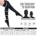 Compression Socks,(3 pairs) Knee High Compression Sock for Women & Men - Best For Running, Athletic Sports, Crossfit, Flight Travel - Suits Nurses, Maternity Pregnancy, Shin Splints