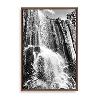 Framed Canvas Wall Art Waterfall Canvas Prints Home Artwork Decoration for Living Room,Bedroom - 16x24 inches