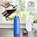 Healthy Human Stainless Steel Water Bottle | Double Walled Vacuum Insulated Water Thermos for Adults | Eco-Friendly Travel Bottles with Leak Proof Lid (Bahama, 21 oz/ 621 ML)