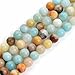 iSTONE Amazonite Gemstone Loose Beads Natural Round 8mm Crystal Energy Stone Healing Power for Jewelry Making