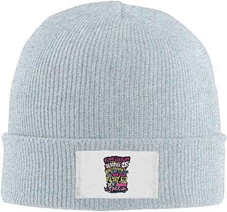 Jozie Colorufl Letter Winter Knitting Wool Warm Hat Ash