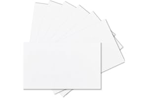 SYLROAL 100 Pack 3x5 Index Cards Blank Note Cards, 250 GSM/92 lb Thick White Cardstock Paper Unlined Note Cards Flash Cards for Studying, Blank Cards for Postcards, Photo Cards, Syllable Boards, Recipe Cards