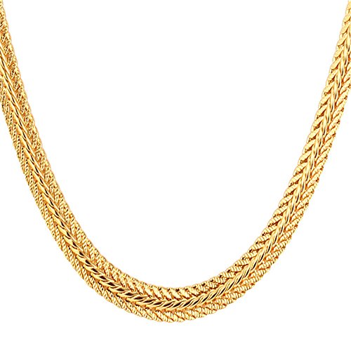 U7 men chain 18k stamp fashion jewelry foxtail chain 6m…