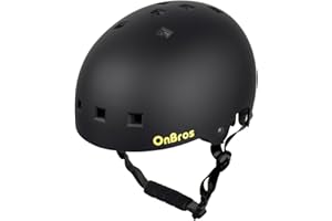 Skateboard Helmet Adult - OnBros Youth Bike Helmet Men or Women, Adjustable Road Bike Helmets for Multi-Sport Bicycle Cycling