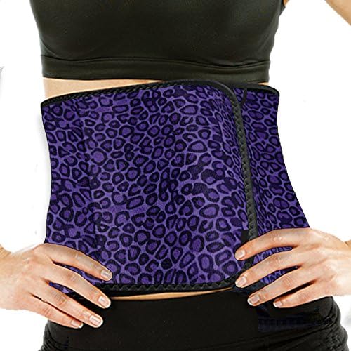 Formfit Slimmer belt for Women 8" | Fitness body shaper | Provides back support & compression like a Waist Trainer for Body Contouring | Purpple Dotted.