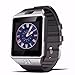 DZ09 smart watch latest card Bluetooth support Android Apple system, watch mobile phone Android smart mobile phone watch (Black)