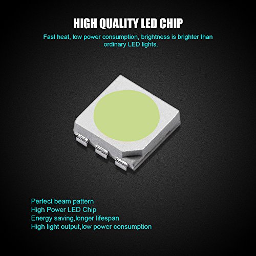 LEADTOPS 194 LED Light Bulb Ice Blue 100% Canbus Error Free,168 T10 2825 W5W Bulbs Non-Polarity Extremely Bright for Side Marker Turn Signal Blinker Map Door Parking Lights 12-24V (Pack of 2)