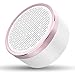 LINGYI Portable Wireless Bluetooth Speaker | 18-Hour Continuous Music Time | Built-in Microphone for Your Dialog Box | AUX Line and TF Card Slot for Portable Speakers | HD Sound and Bass (Rose White)