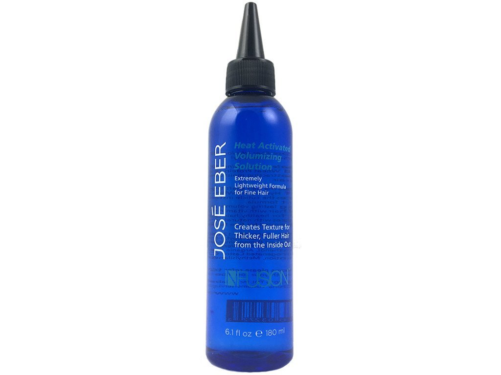 José Eber Heat Activated Volumizing Solution – Lightweight Formula for Fine Hair, Creates Texture & Fuller Look, Professional Styling Treatment, 6.1 oz (180 ml)