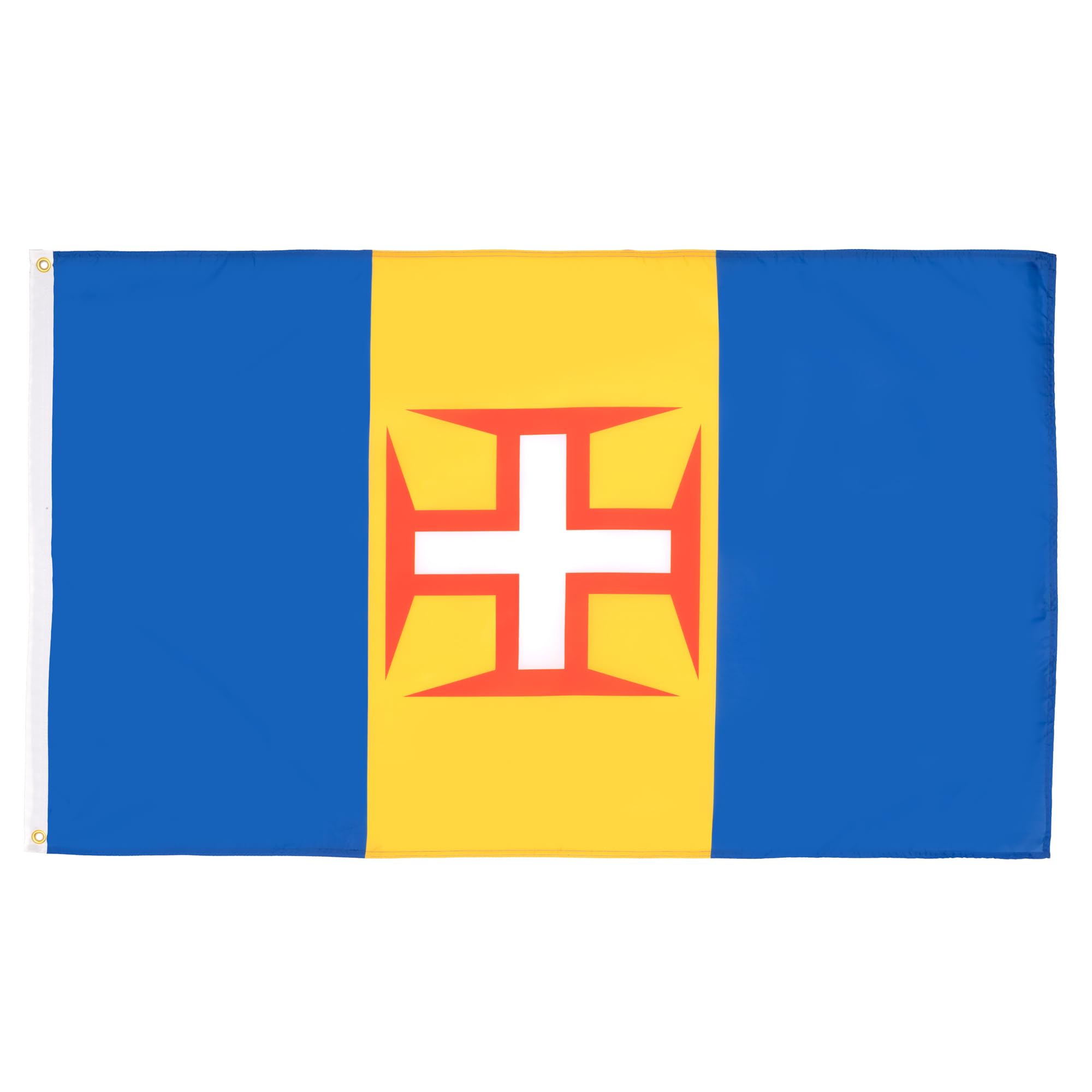 AZ FLAG - Madeira Flag - 2x3 Ft - 100D Polyester Portugal - Maderian Banner with Two Metal Grommets - Fade Resistant - Vivid Colors - 2' x 3' Feet - 90x60 Cm