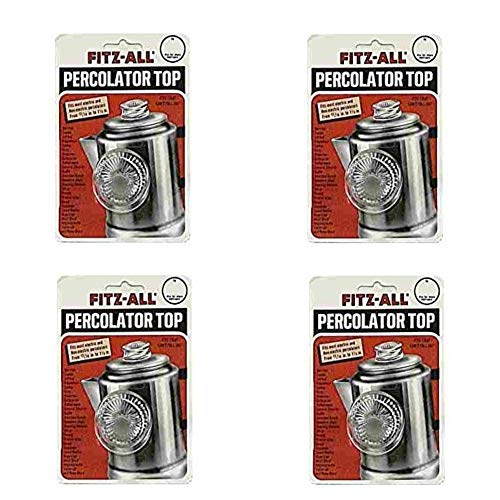 Tops 55700 Fitz-All Replacement Percolator Top, Glass, 13/16-Inch to 1-1/2 in. (Pack of 4)