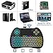 Mitid Wireless Mini Keyboard RGB Backlit 2.4G Remote with Mouse Touchpad Combos for Computer, Google Android TV Box, IPTV, HTPC, KODI, Raspberry Pi (H9)