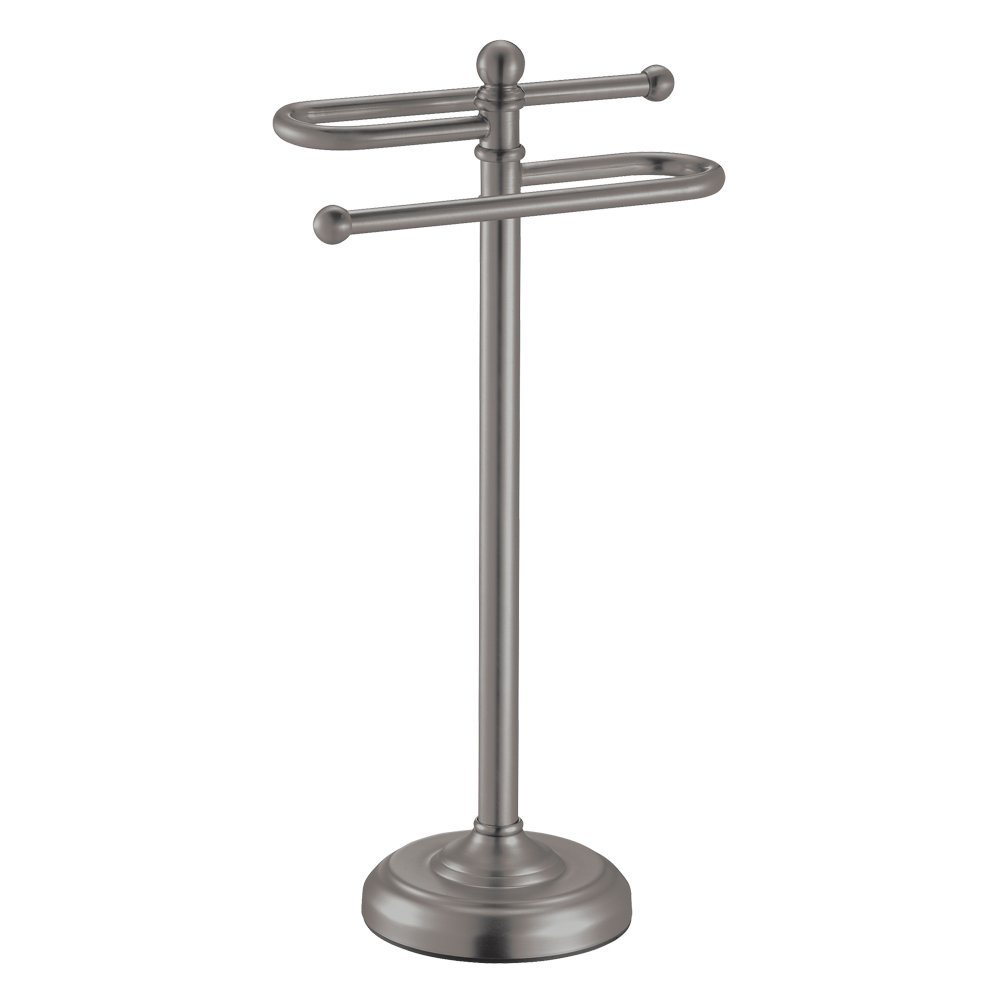 Gatco 1547 Counter Top S Style Towel Holder, Satin Nickel Tissue