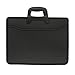 Top Handle Business Briefcase Bag Oxford Fabric Office Meetting Travel Use File Bills Document Expanding Storage Organizer Holder A4 Size File Folder Carrying Case Handbag (Black HB415)