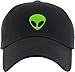 KBSV-028 BLK Alien Dad Hat Baseball Cap Polo Style Adjustable