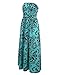 Leadingstar Women's Wrapped Chest Sexy Boho Style Maxi Long Dress (Green, S)