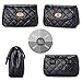 Badiya Flap Crossbody Bags Quilted Leather Fanny Pack for Women Chain Belt Bag