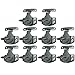 Echaprey Metal Black Table Lock Training Dining Table Connector Door Drawer Cabinet Buckle Hardware Accessories (10Pcs)