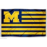 University of Michigan UM Alumni Nation Stripes Flag