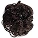 OneDor® Ladies Synthetic Wavy Curly or Messy Dish Hair Bun Extension Hairpiece Scrunchie Chignon Tray Ponytail (4#-Dark Brown)