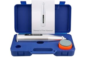 VTSYIQI Portable Concrete Rebound Hammer Tester Resiliometer Schmidt Hammer 10 to 60Mpa with High Aluminum Shell Material Por