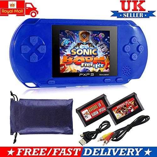 PlatiniumTech Handheld PXP PVP Games Console, 16 Bit 150 Retro Megadrive DS Video Game Gift