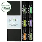 Natural Healing Essential Oil Set. Best Aromatherapy Essential Oils Set for Health, Immunity, etc. Essential Oil Kit- Lavender Essential Oil, Grapefruit Oil, Peppermint, Tea Tree, Thyme & Bergamot Oil