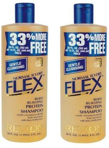 2 x Revlon Flex Body Building Shampoo Normal To Dry, 592ml - Expedited International Delivery by - USPS / FedEX 