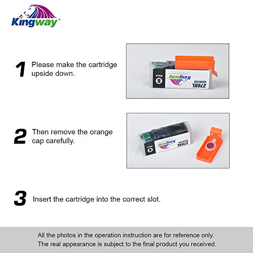 Kingway PGI-270XL CLI-271XL Replacements for PGI 270 CLI 271 Ink Cartridges Work with Pixma MG7720 TS8020 TS9020 Printer 12 Pack(2 PGBK 2 Black 2 Cyan 2 Magenta 2 Yellow 2 Gray)