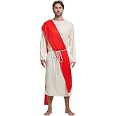 Halloween Jesus Costume Adult Men: Authentic Biblical Robe for Men - Perfect for Themed Parties, Church Events & Cosplay