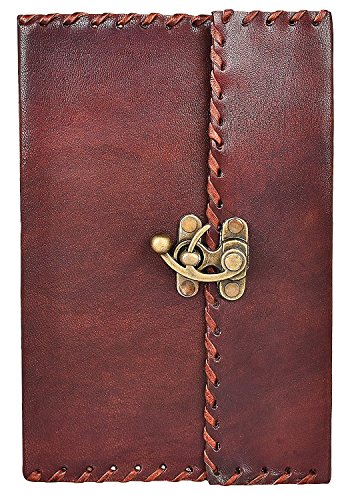 Rustic Town Handmade Vintage Antique Looking Genuine Leather Journal Diary Notebook Gift for Men Women Gift for Him Her