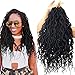 18inch 9 piece/lot Lightweight Kinky Curly Senegal Twist Goddess Crochet Hair Synthetic Hair Extension Wavy Senegalese Twist Hair Crochet Braids(#1B)