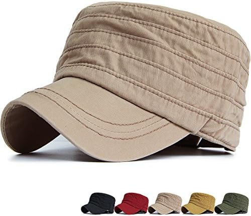 REDSHARKS Washed Cotton Cadet Cap Military Army Hat Various Style