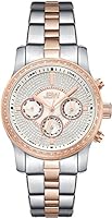 JBW Women's J6327B Vixen Analog Gold Dial Two Tone Stainless Steel Watch